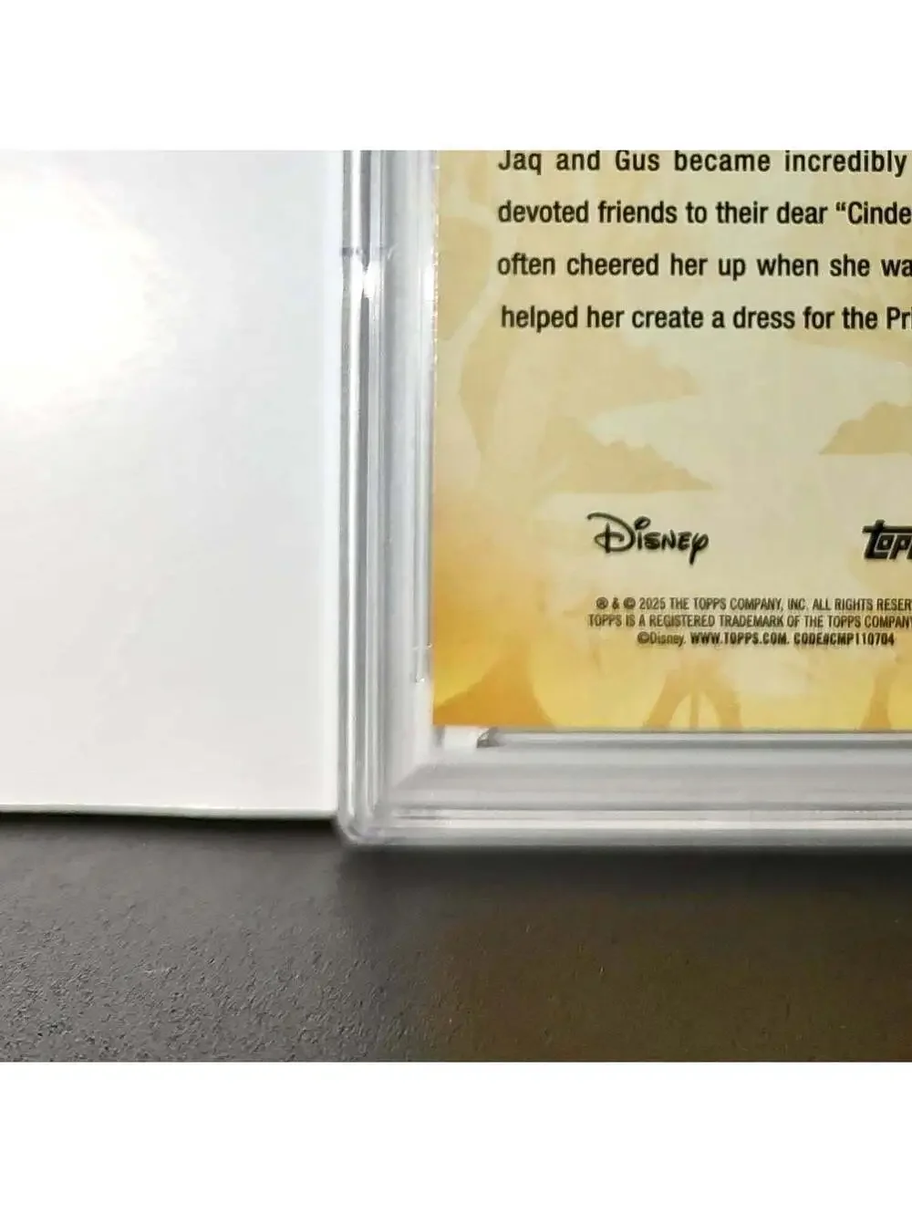 Jaq and Gus 2025 Topps Disney #FF-4 Furry Friends Card Cinderella PSA 8